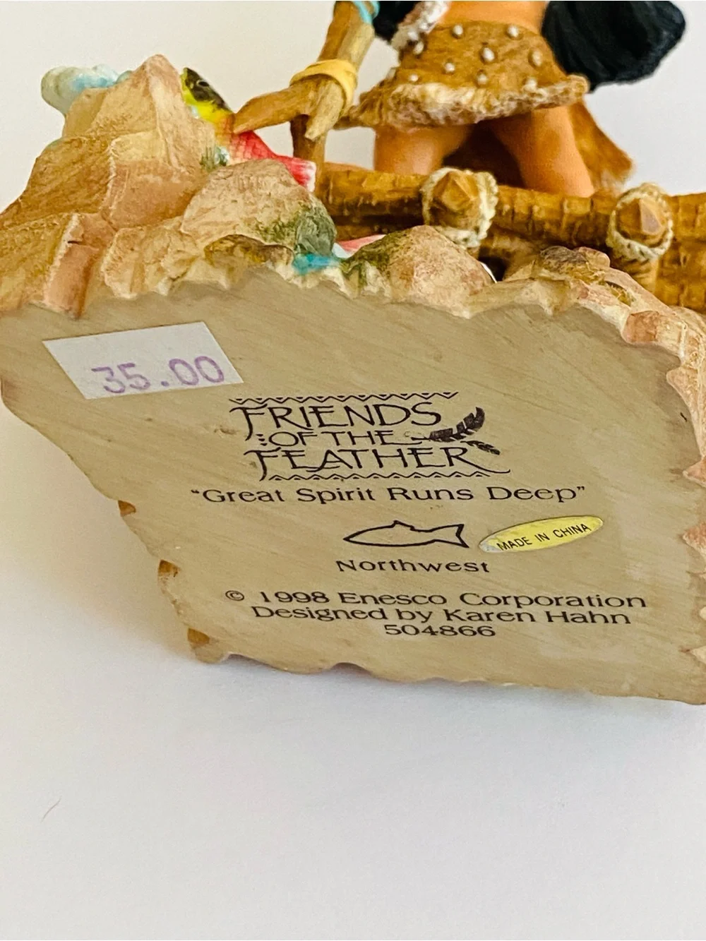Enesco Vintage Friends of The Feather Figurines Native American Collection Lot